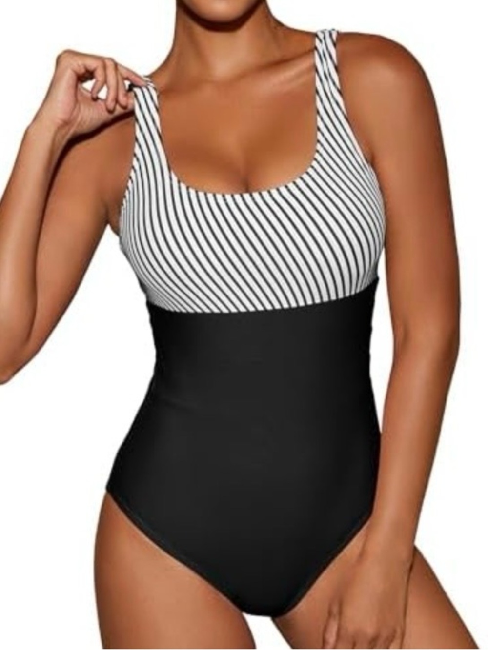 Cromi Tummy Control One Piece Swimsuit for Women Scoop Neck M. 649/12-1;v